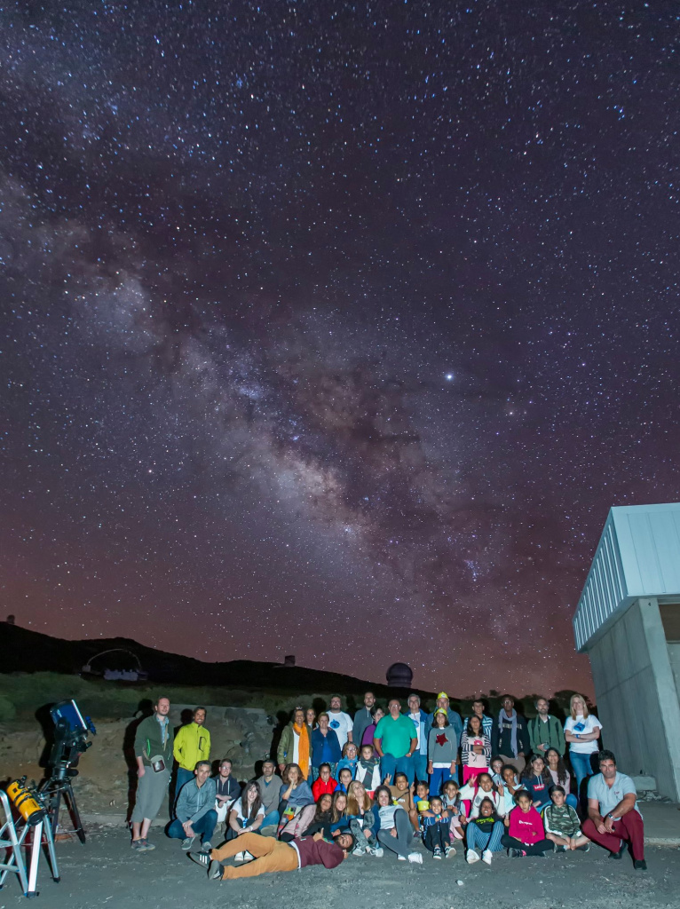 Group picture 2019 of Amanar Summer programme activities in La Palma (Spain).